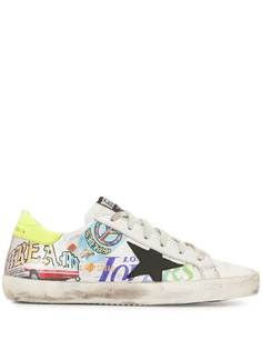 Golden Goose кеды Superstar с графичным принтом