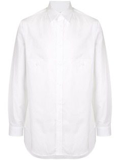 Yohji Yamamoto рубашка свободного кроя с длинными рукавами