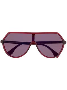 Fendi Eyewear солнцезащитные очки-авиаторы в массивной оправе