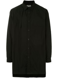 Yohji Yamamoto рубашка с ремешком на воротнике