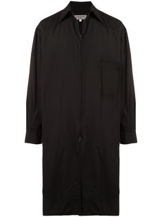 Yohji Yamamoto длинная рубашка на молнии