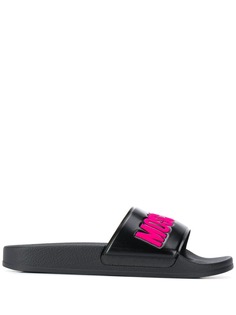 Moschino шлепанцы с логотипом