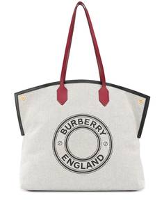 Burberry сумка-тоут Society с логотипом