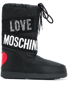 Love Moschino зимние сапоги с логотипом
