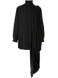 Yohji Yamamoto драпированная рубашка