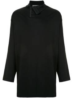 Yohji Yamamoto топ оверсайз с длинными рукавами