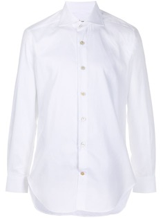 Kiton рубашка с косым воротником