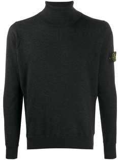 Stone Island джемпер с высоким воротником и нашивкой-логотипом