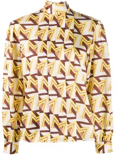 MSGM блузка с геометричным принтом