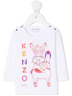 Kenzo Kids футболка с принтом