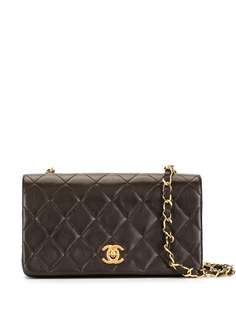 Chanel Pre-Owned сумка на плечо с откидным верхом 1990-х годов и ремнем-цепочкой