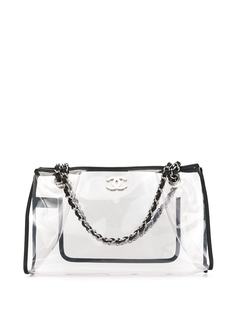 Chanel Pre-Owned сумка-тоут 2007-го года с цепочными ручками и логотипом CC