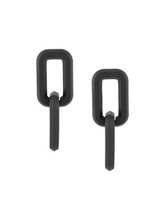 Off-White массивные цепочные серьги