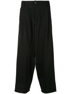 Yohji Yamamoto строгие брюки свободного кроя