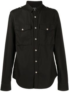 Balmain рубашка с логотипом