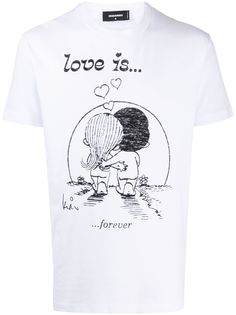 Dsquared2 футболка с принтом Love Is Forever
