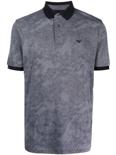 Emporio Armani рубашка поло с принтом