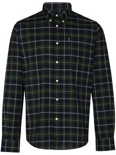 Barbour клетчатая рубашка с длинными рукавами