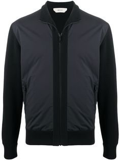 Z Zegna куртка на молнии с отделкой в рубчик