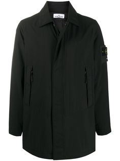 Stone Island куртка с нашивкой-логотипом