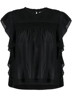 Isabel Marant Étoile прозрачная блузка с объемными рукавами