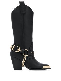Versace Jeans Couture ковбойские сапоги с контрастным носком
