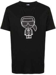 Karl Lagerfeld футболка с графичным принтом
