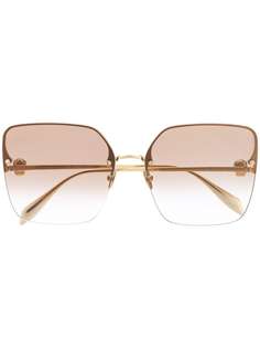 Alexander McQueen Eyewear солнцезащитные очки в квадратной оправе
