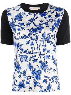 Tory Burch футболка с цветочным принтом