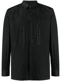 Balmain рубашка с блестящей манишкой