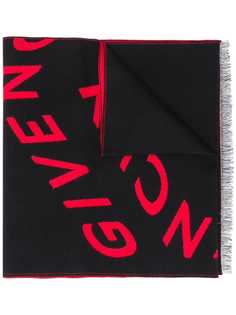 Givenchy шарф с логотипом и бахромой