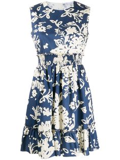 RedValentino платье с цветочным принтом