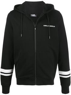 Karl Lagerfeld худи на молнии с логотипом
