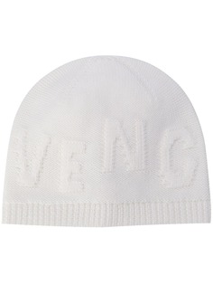 Givenchy шапка бини вязки интарсия с логотипом