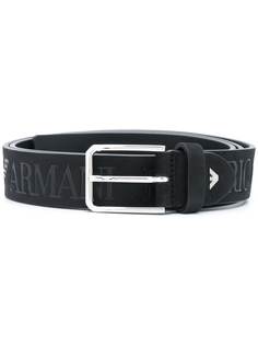 Emporio Armani ремень с тисненым логотипом