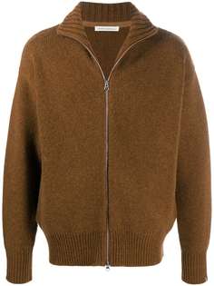 Extreme Cashmere кардиган на молнии с краями в рубчик