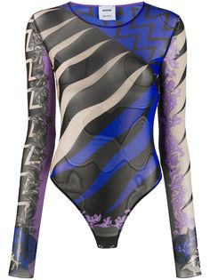 Emilio Pucci прозрачный топ с геометричным принтом