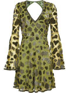 Pinko платье с открытой спиной и пайетками