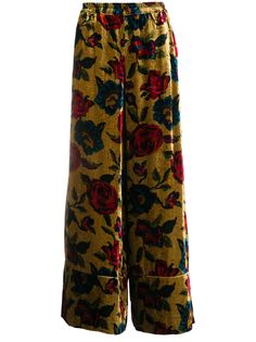 Pierre-Louis Mascia широкие брюки Kanpur с цветочным принтом