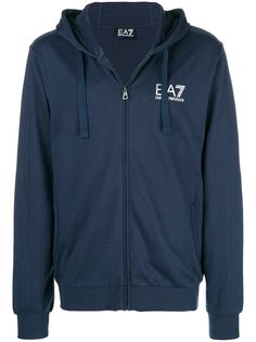 Ea7 Emporio Armani толстовка на молнии с логотипом