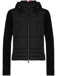 Moncler Grenoble куртка-пуховик с контрастными рукавами