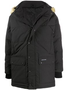 Canada Goose стеганый пуховик с мехом