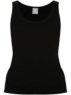 Chanel Pre-Owned топ без рукавов 2008-го года с логотипом