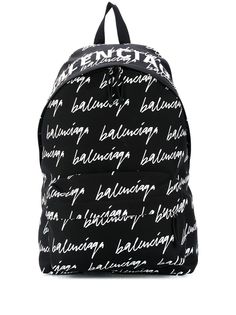 Balenciaga рюкзак Wheel с логотипом Scribble