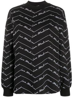 Love Moschino толстовка в рубчик с логотипом