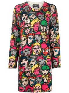 Boutique Moschino платье мини с принтом