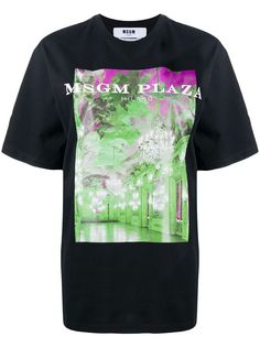 MSGM футболка с графичным принтом