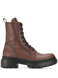 Brunello Cucinelli декорированные ботинки Matte