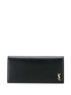 Saint Laurent кошелек с клапаном и монограммой