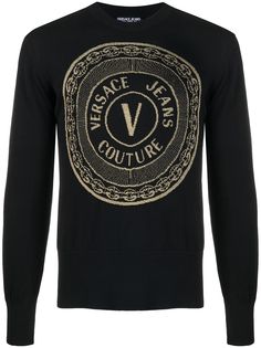 Versace Jeans Couture джемпер с отделкой в рубчик
